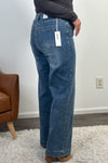 Tribal Audrey Pull On Wide Leg Jean : Medium Wash