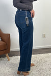 Tribal Audrey Pull On Wide Jeans : BlueMoon