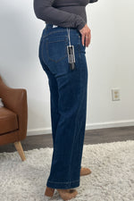 Tribal Audrey Pull On Wide Jeans : BlueMoon