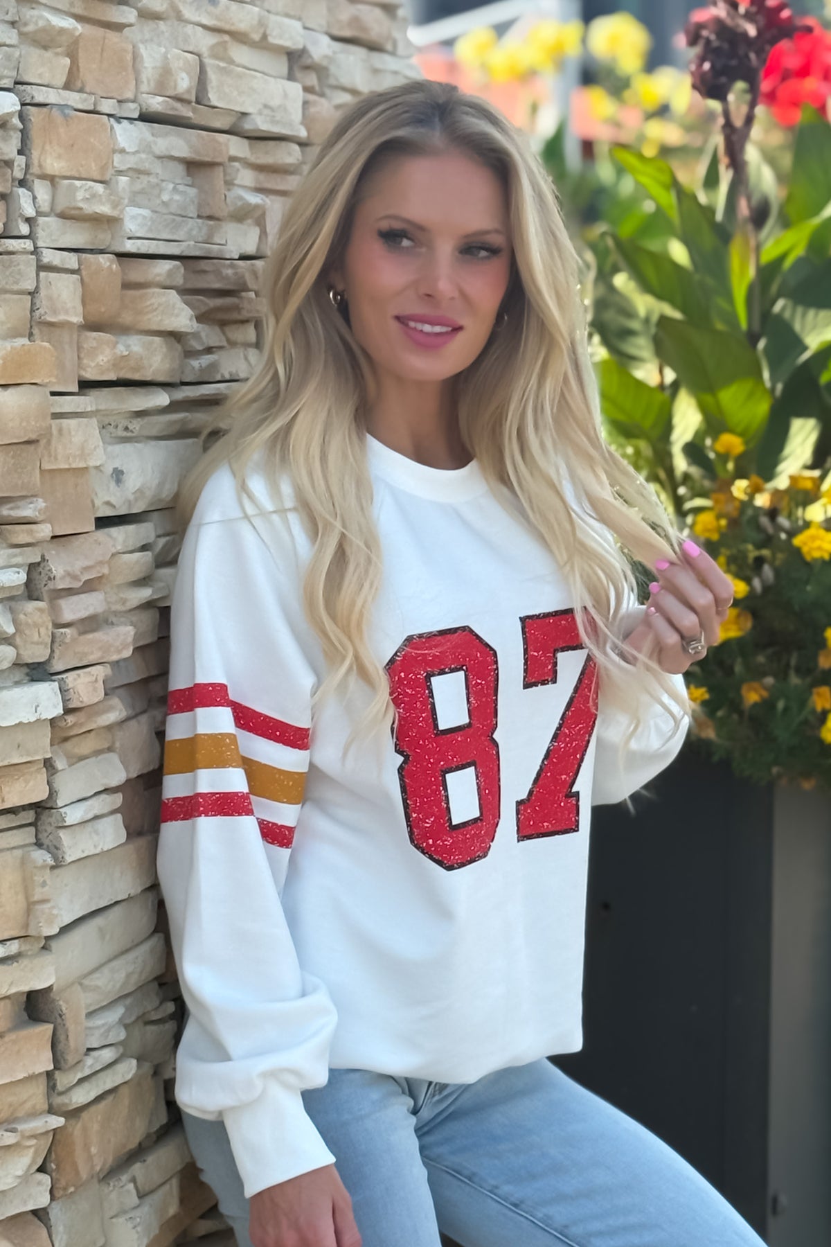 KC Loves 87 Sweatshirt : Ivory