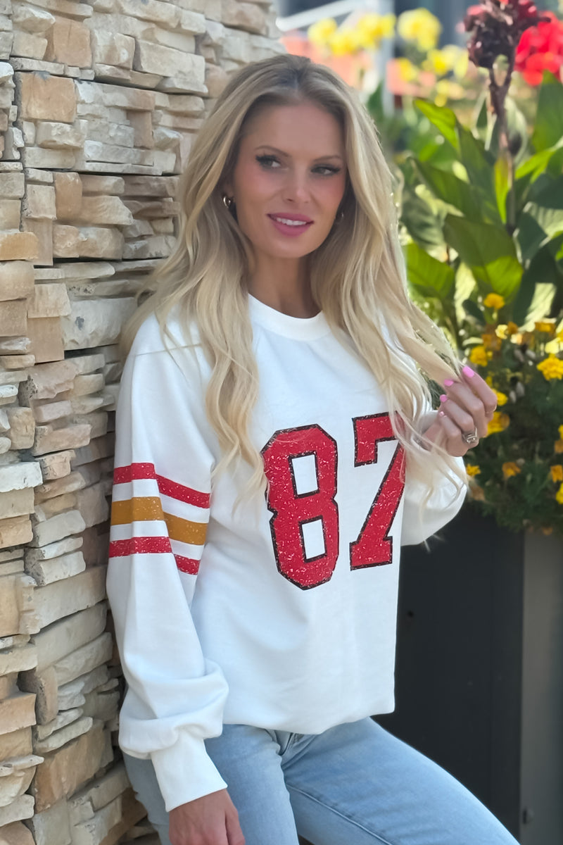 KC Loves 87 Sweatshirt : Ivory