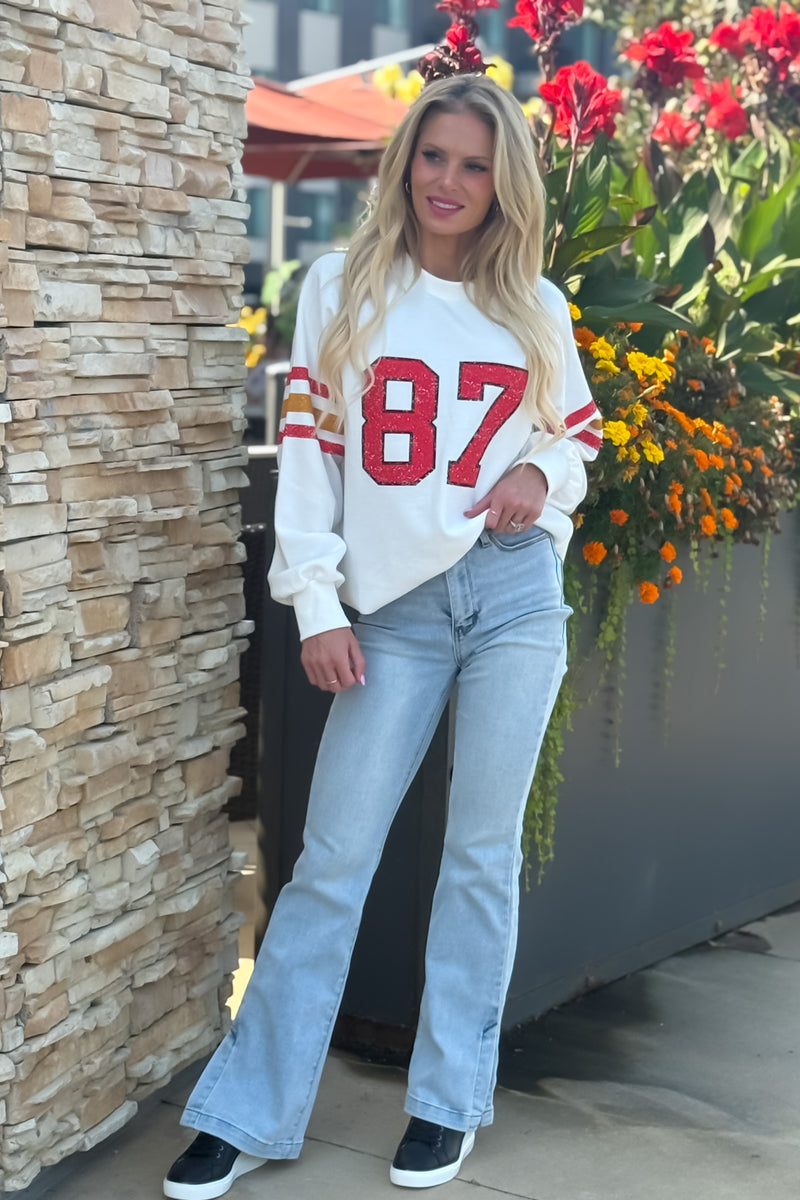 KC Loves 87 Sweatshirt : Ivory