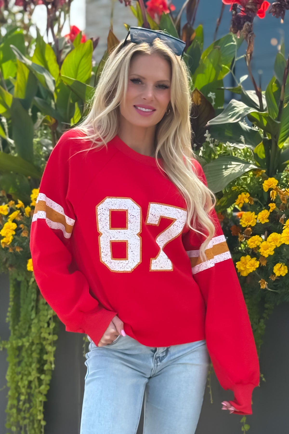 KC Loves 87 Sweatshirt : Red