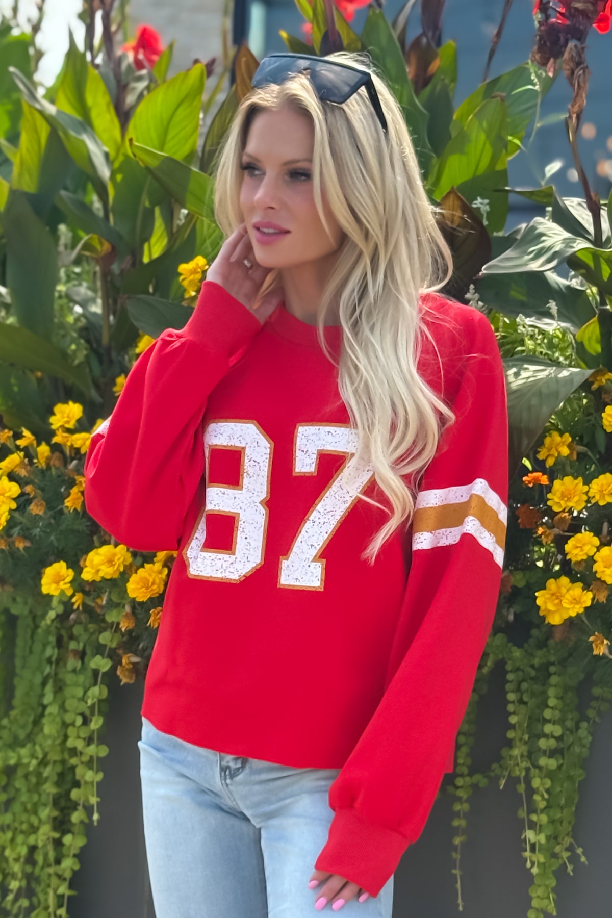 KC Loves 87 Sweatshirt : Red