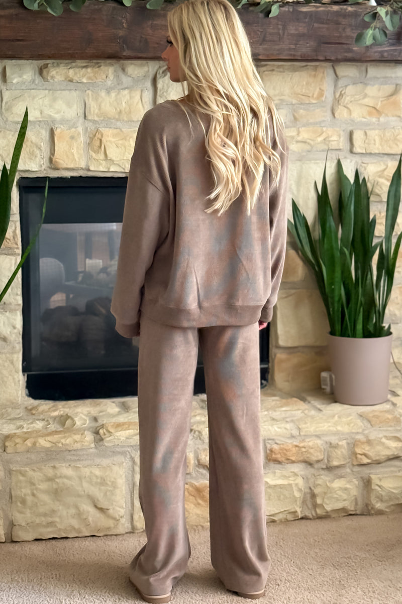 Vivianna Soft 2 Piece Corduroy set : Khaki