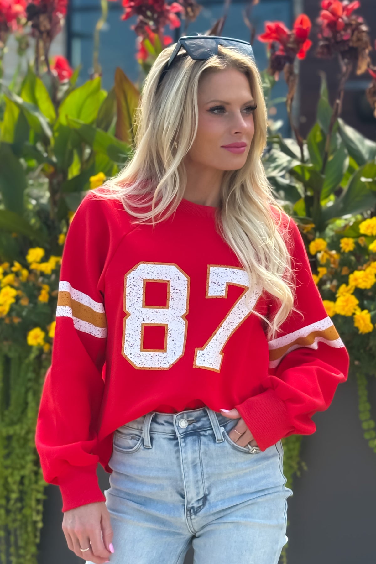 KC Loves 87 Sweatshirt : Red