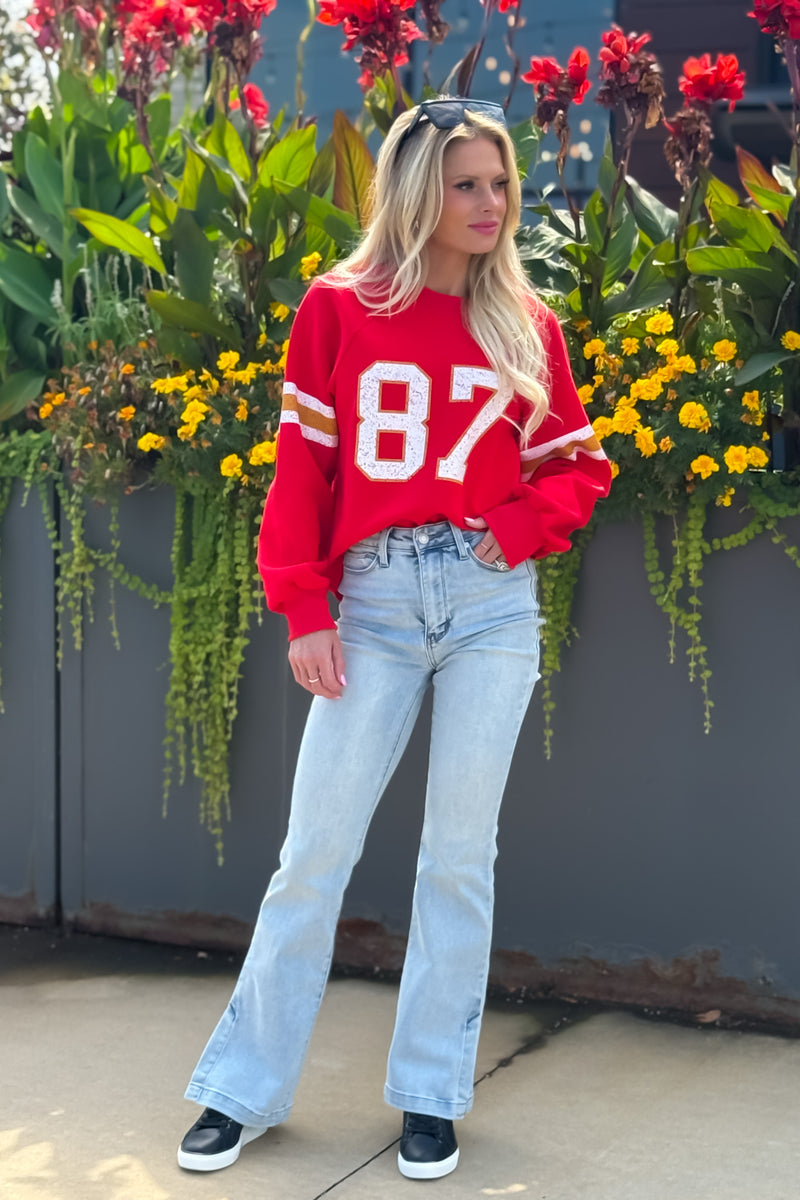 KC Loves 87 Sweatshirt : Red
