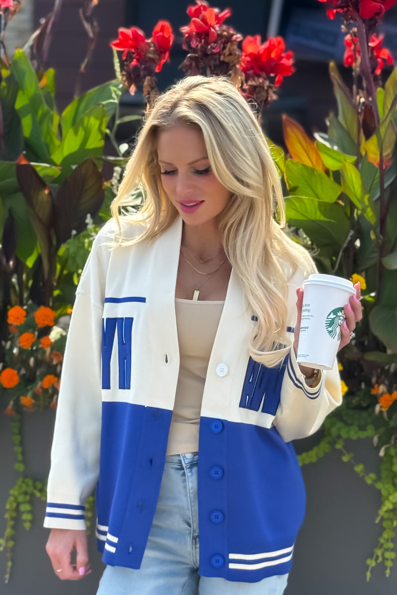 KU Carley Card Lux Cardigan : Royal