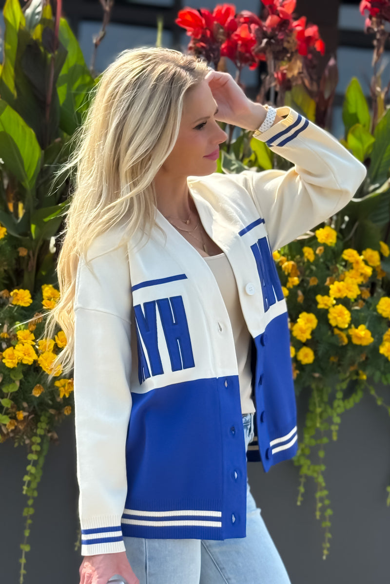 KU Carley Card Lux Cardigan : Royal