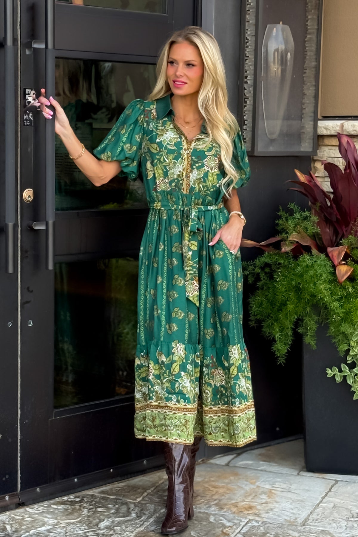 Asuka Dress : Green