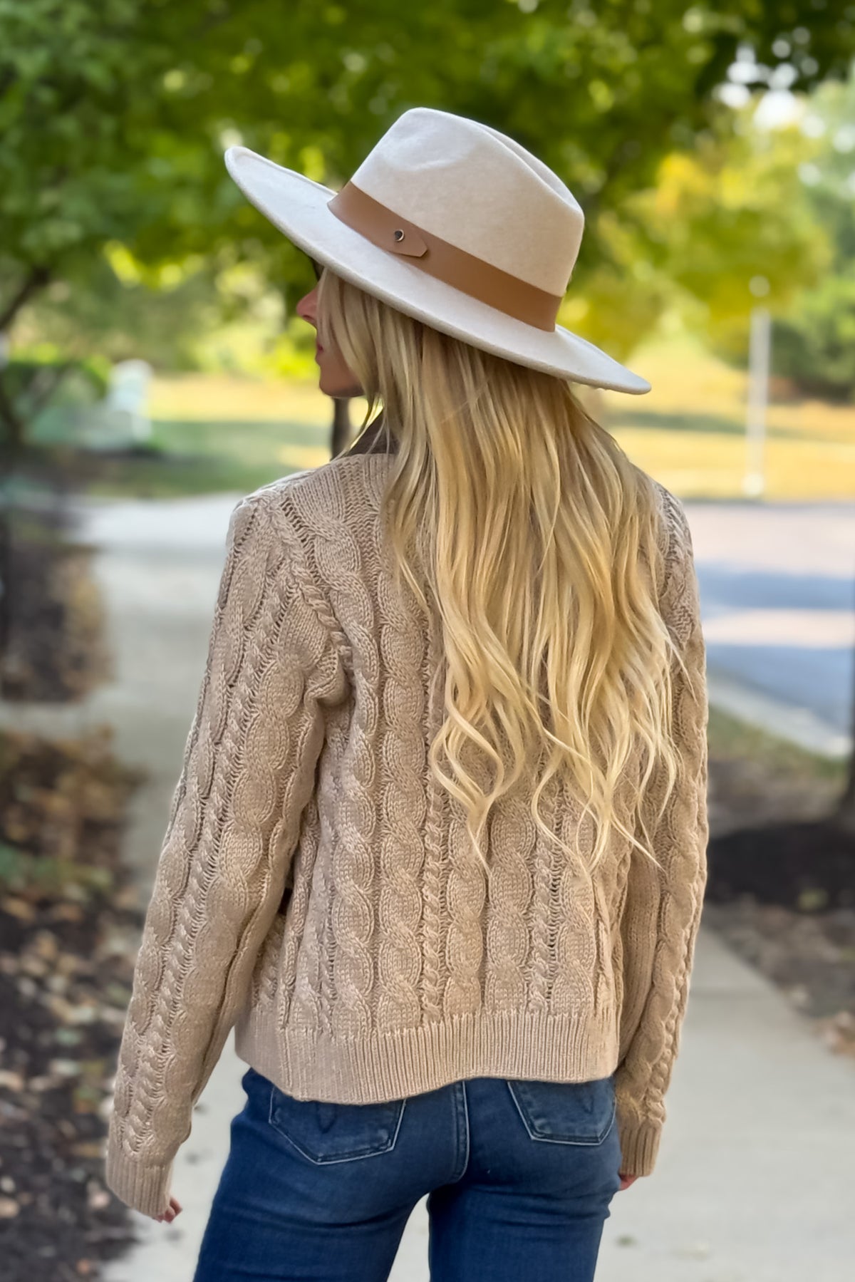 Yori Faux Knit Jacket : Taupe