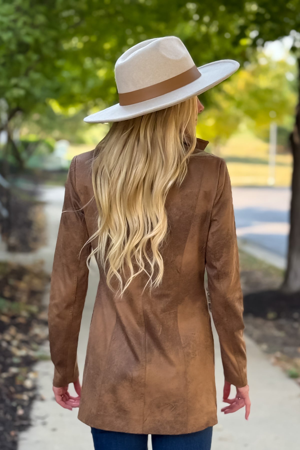 Charlie B Deka Faux Suede Jacket : Truffle