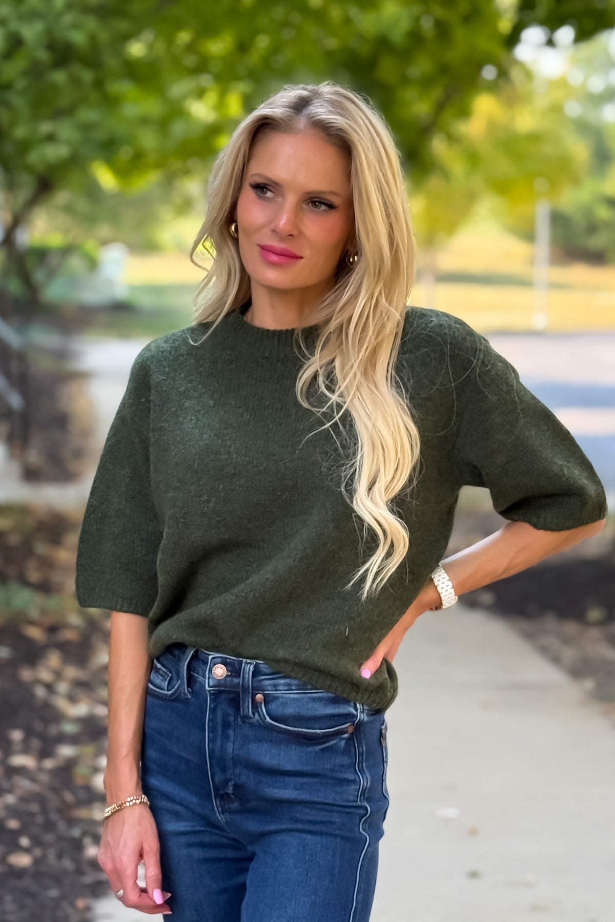 Charlie B Brinly Top : Green