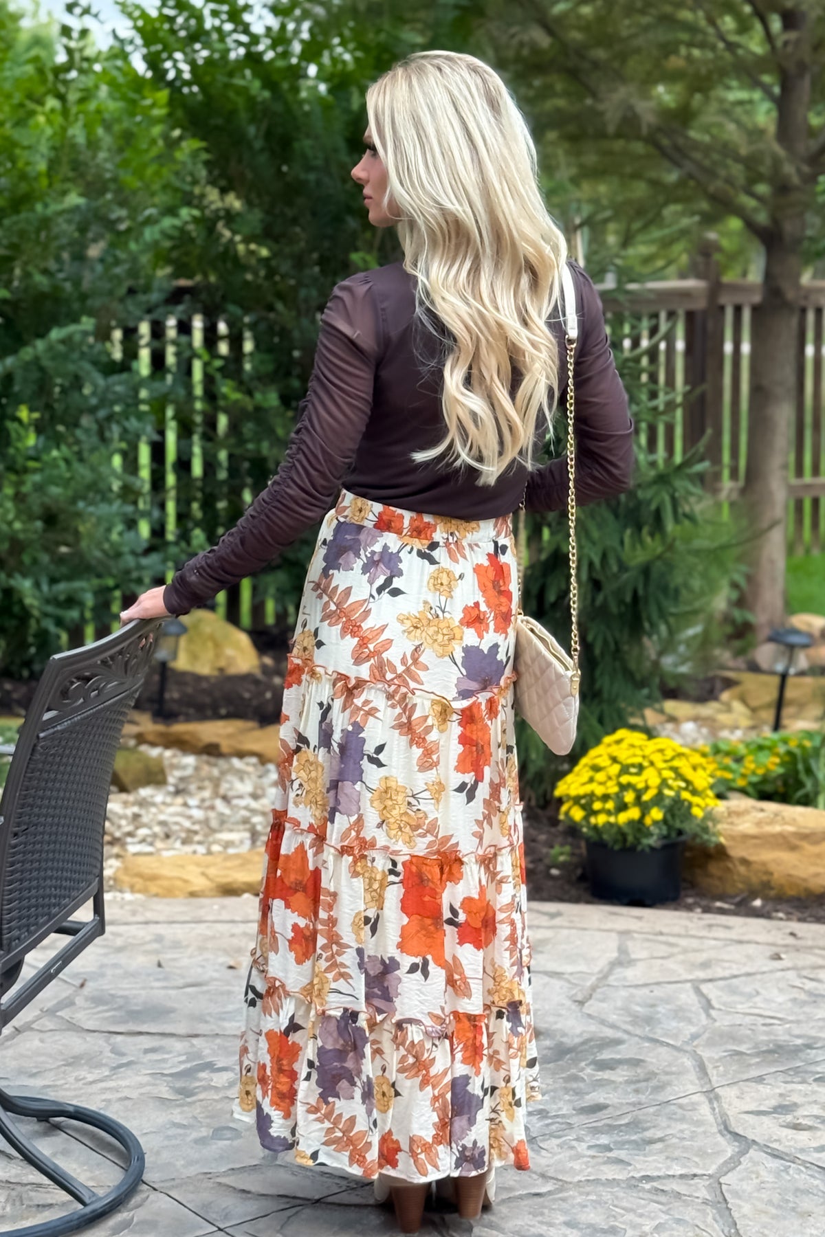 Mandisa Maxi Skirt : Rust