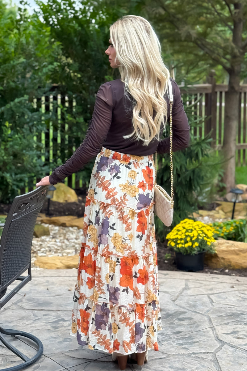 Mandisa Maxi Skirt : Rust
