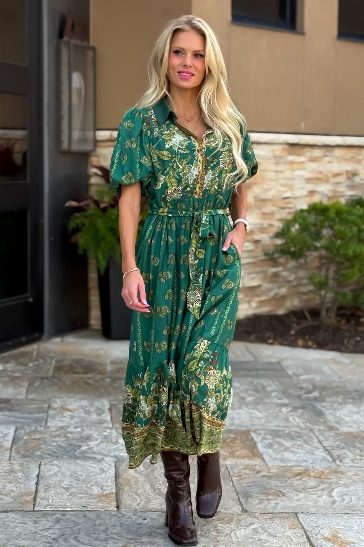 Asuka Dress : Green