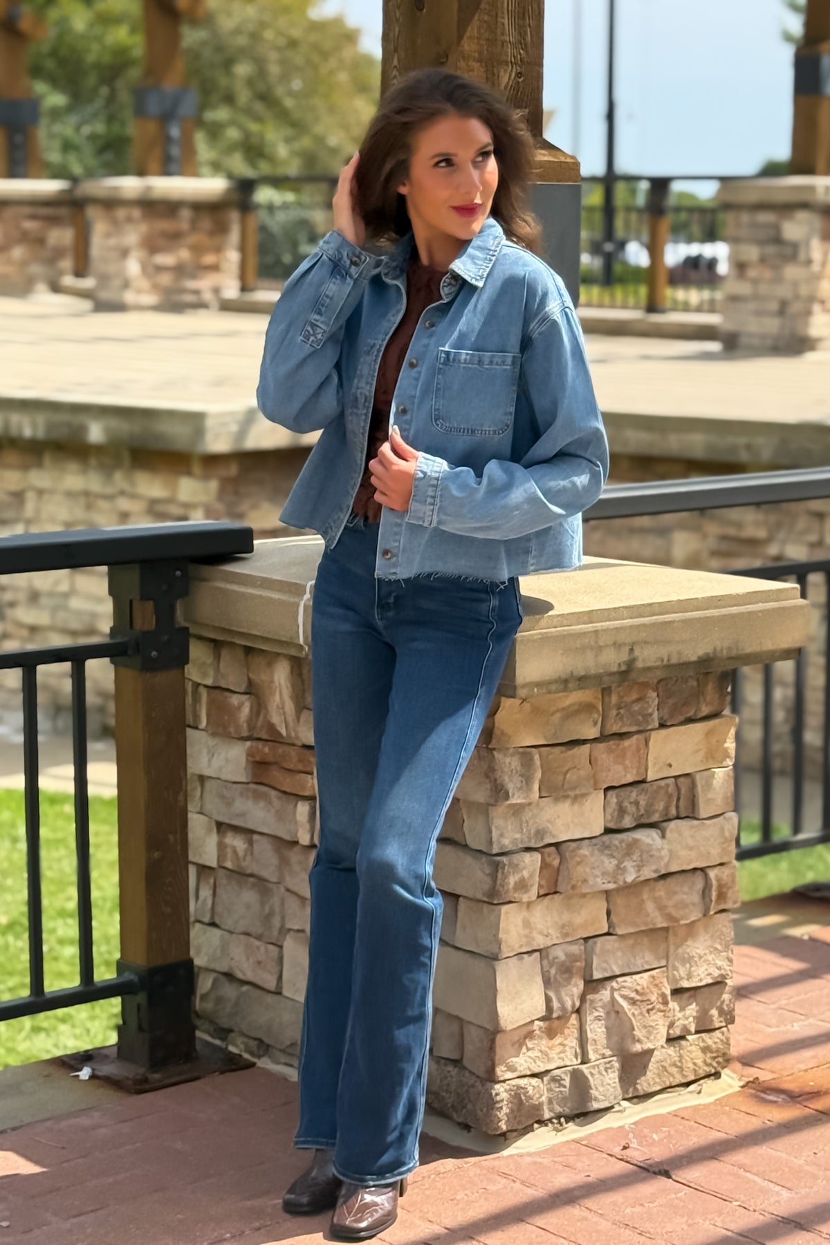 Emerson Raw Edge Denim Shirt : Denim