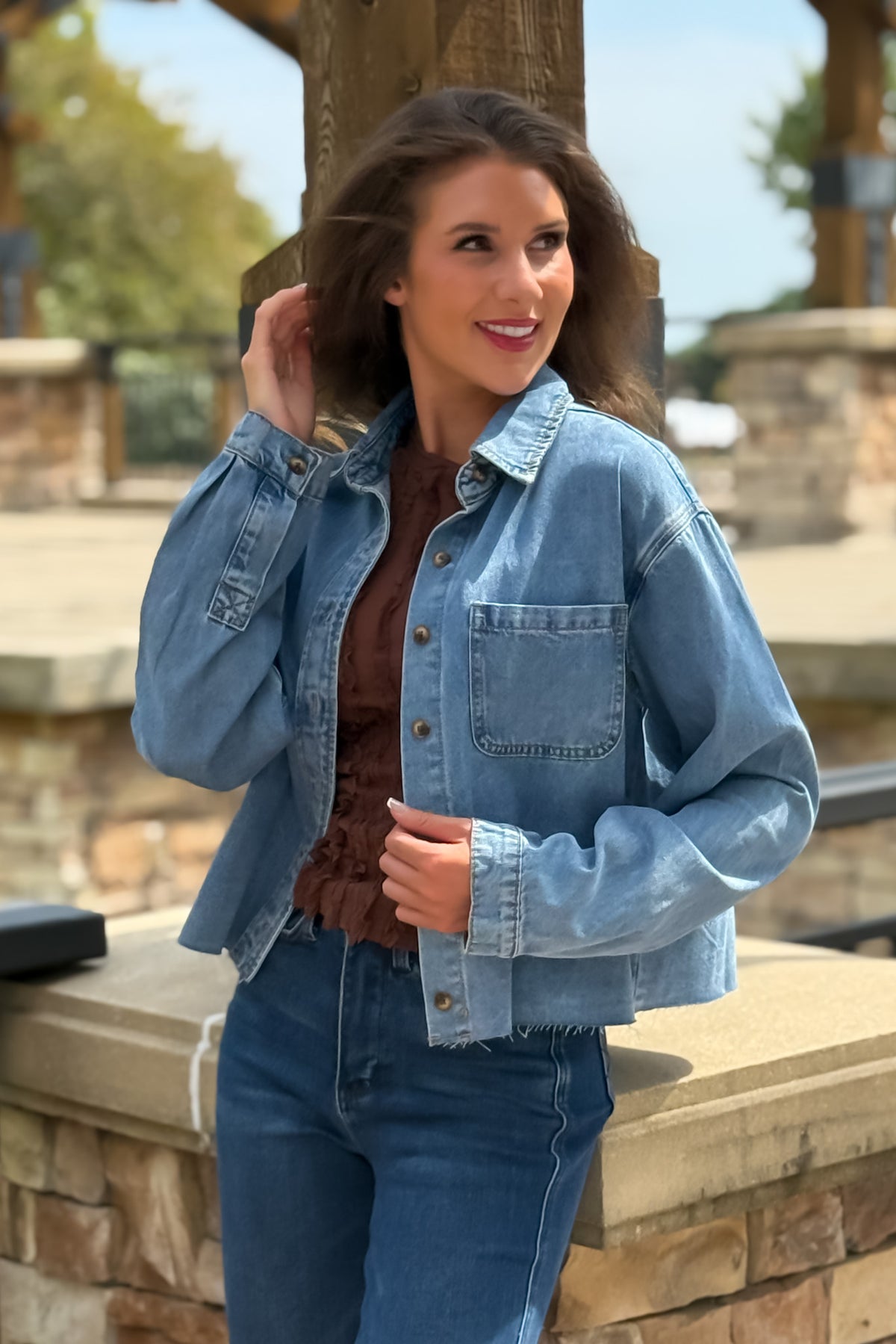 Emerson Raw Edge Denim Shirt : Denim