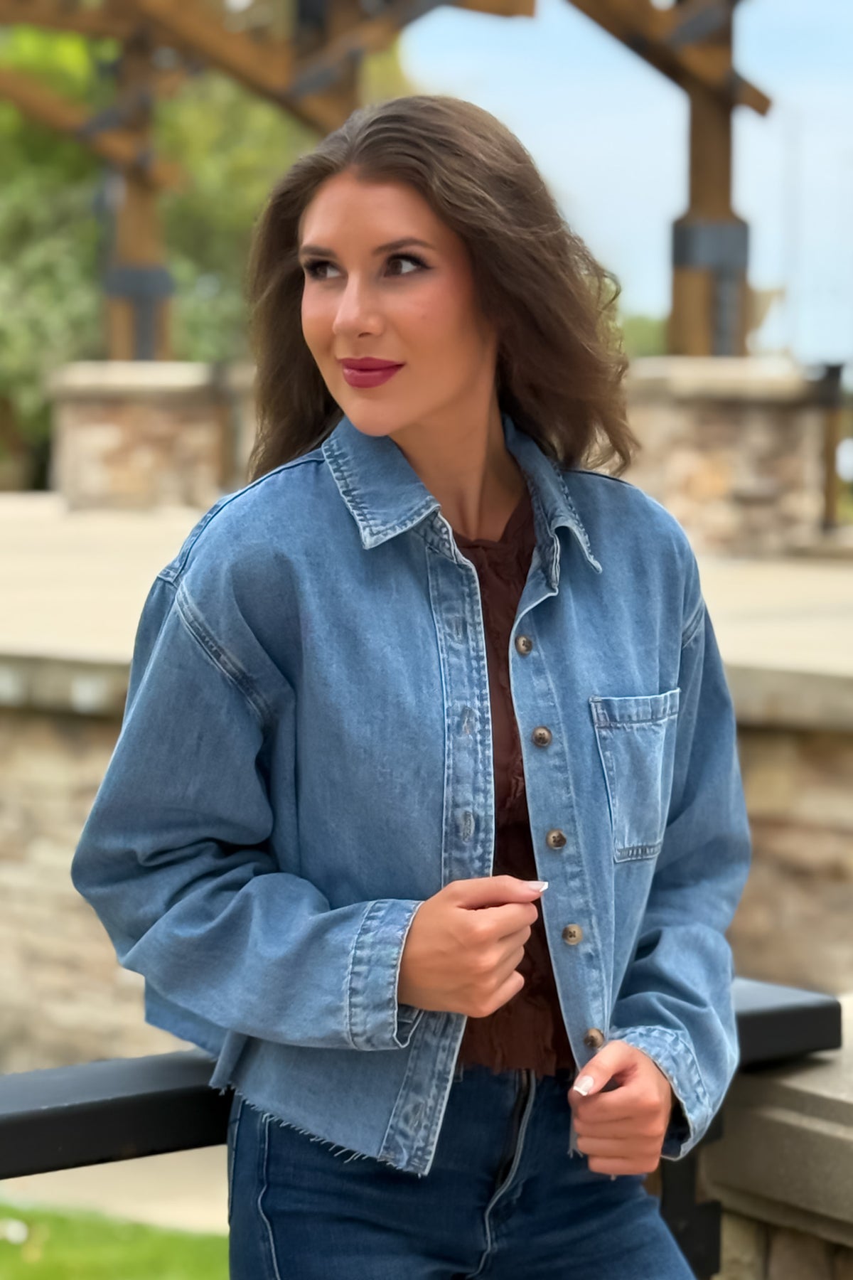 Emerson Raw Edge Denim Shirt : Denim