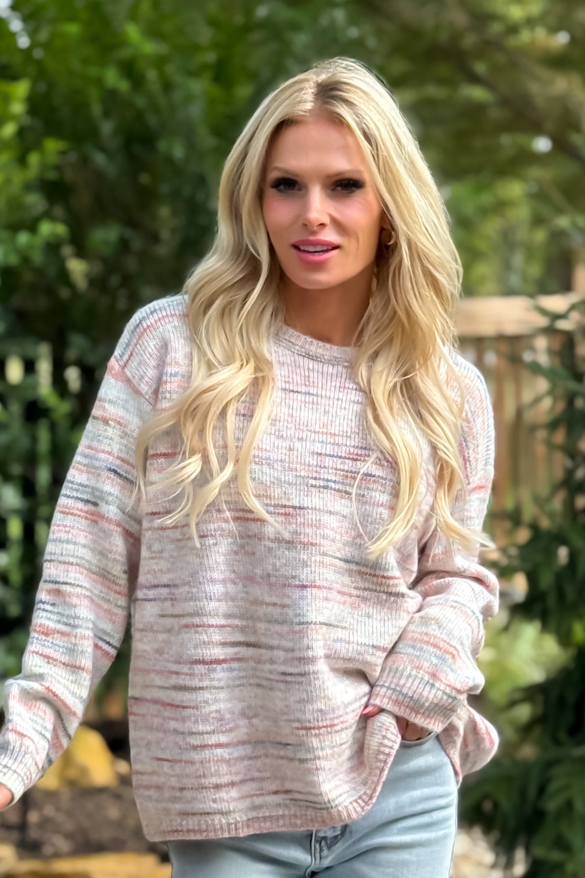 Jayanti Oversized Sweater : Pink