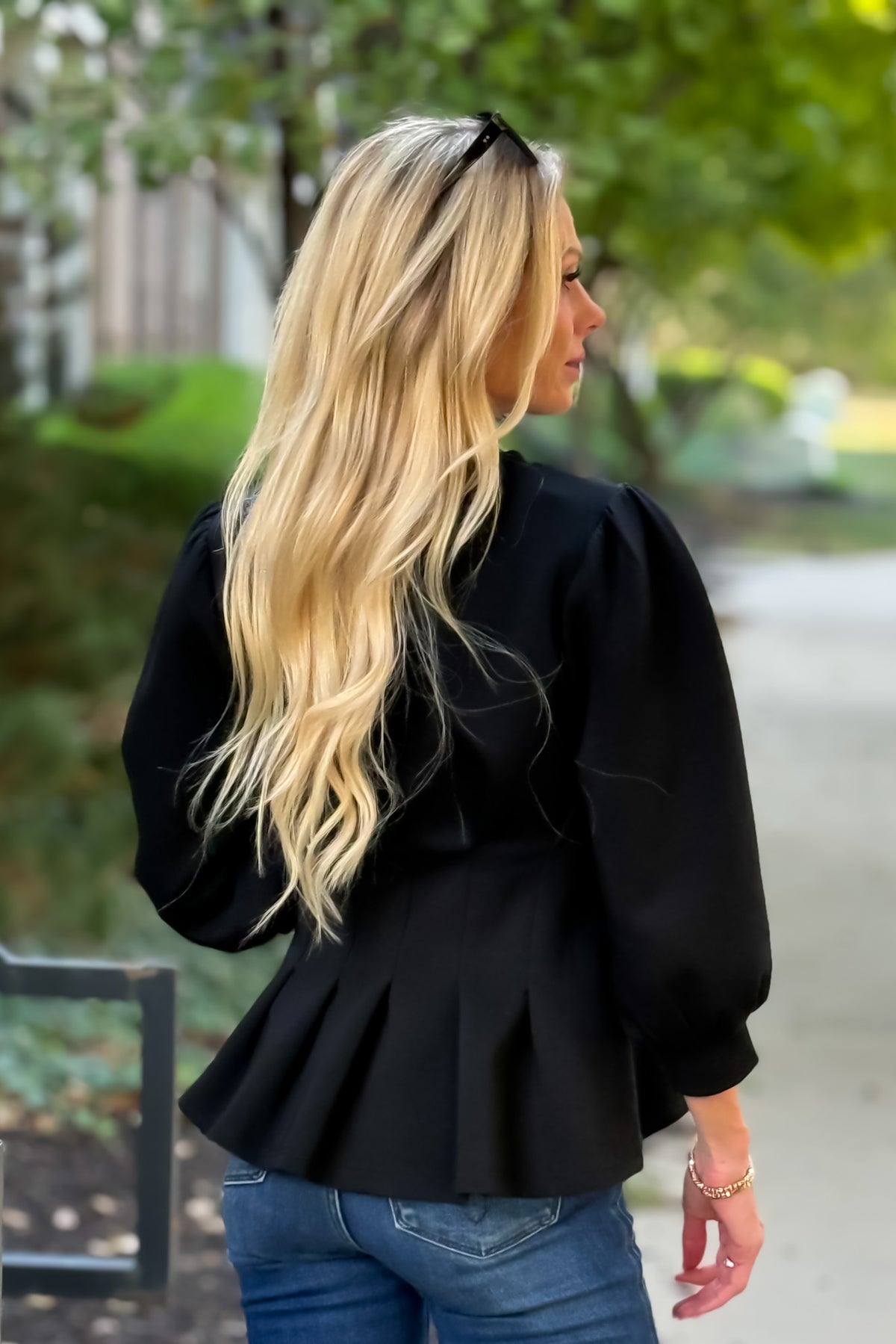 Ziva Double Knit Top : Black
