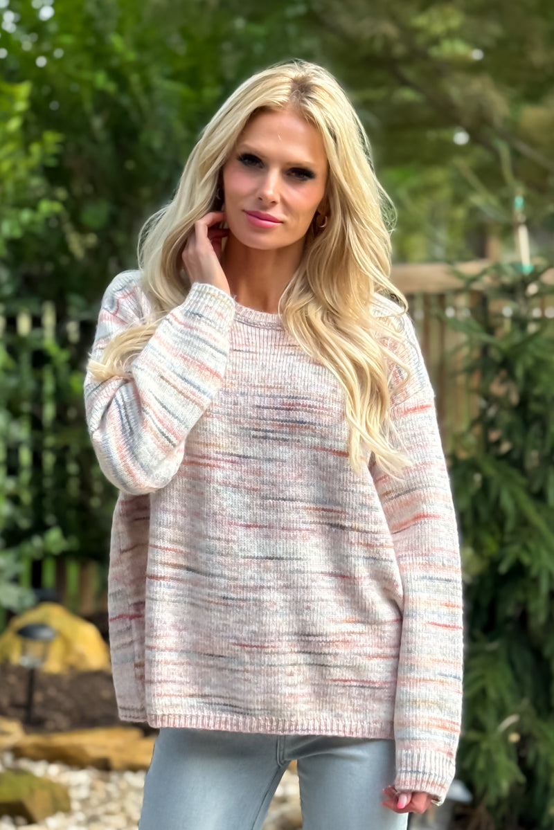 Jayanti Oversized Sweater : Pink