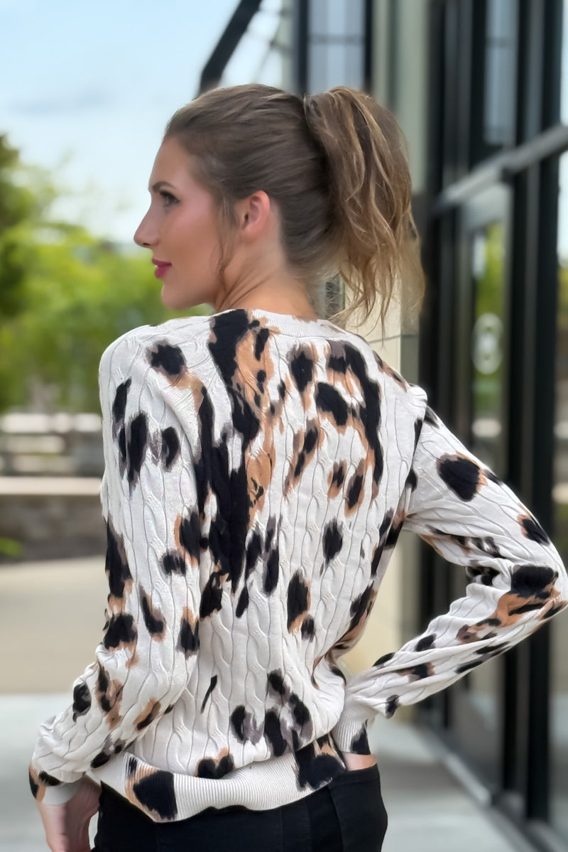 Tribal Tonya Crew Neck Sweater : Sandstone