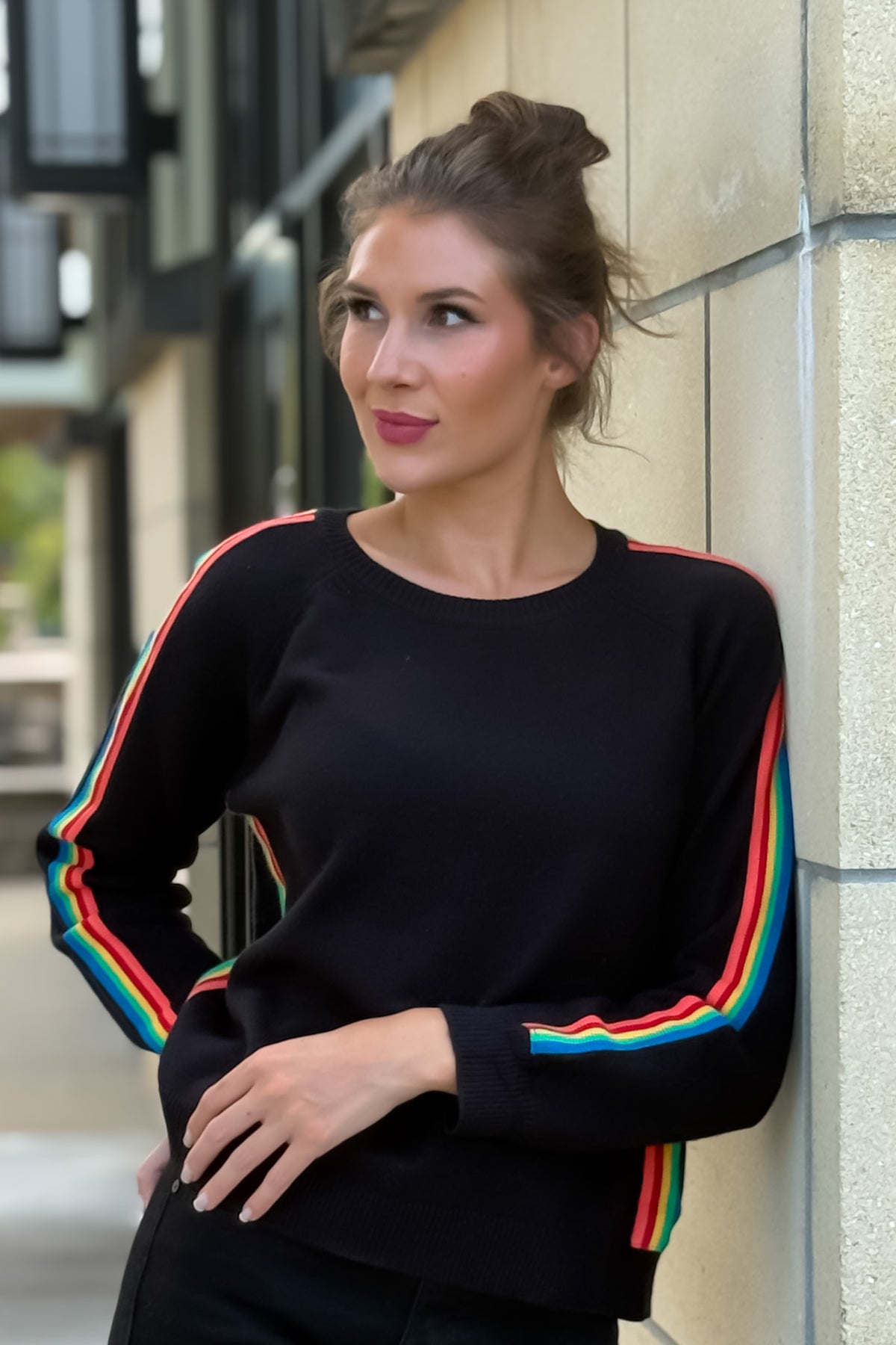 Soula Crew Neck Sweater: Black