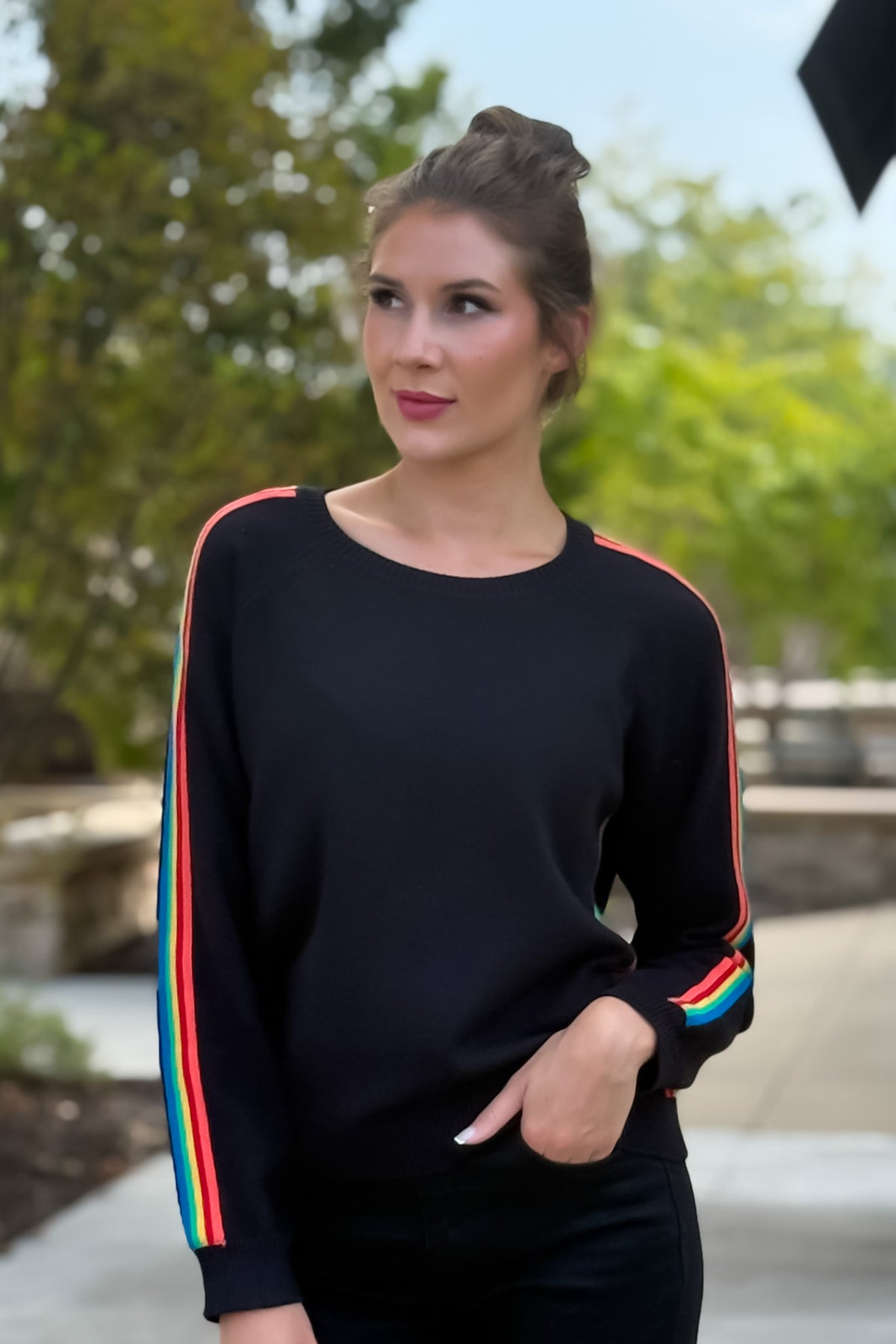 Soula Crew Neck Sweater: Black