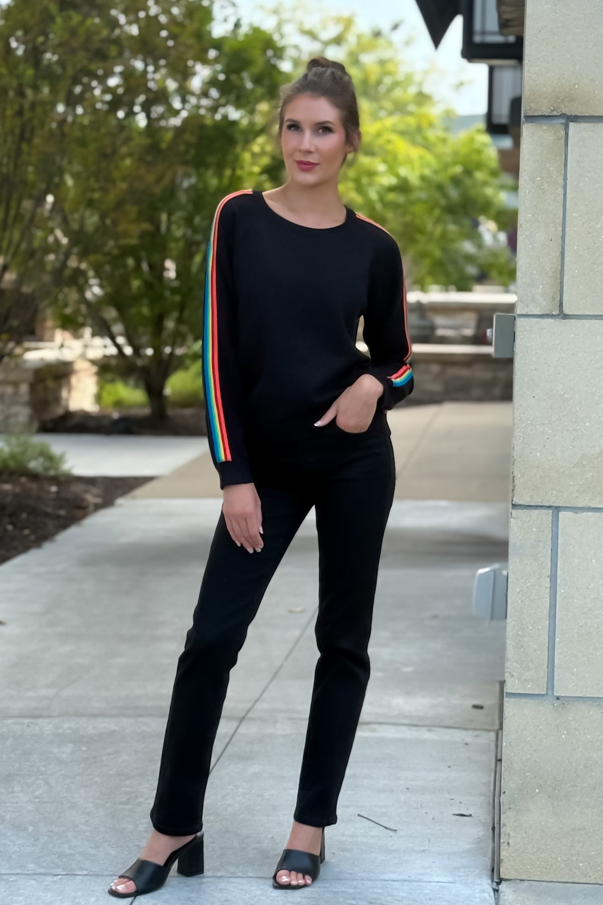 Soula Crew Neck Sweater: Black