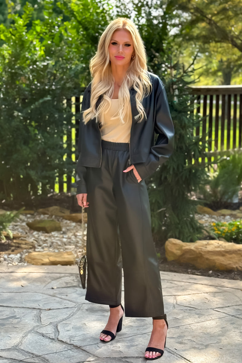 Jezebel Leather Pants : Black