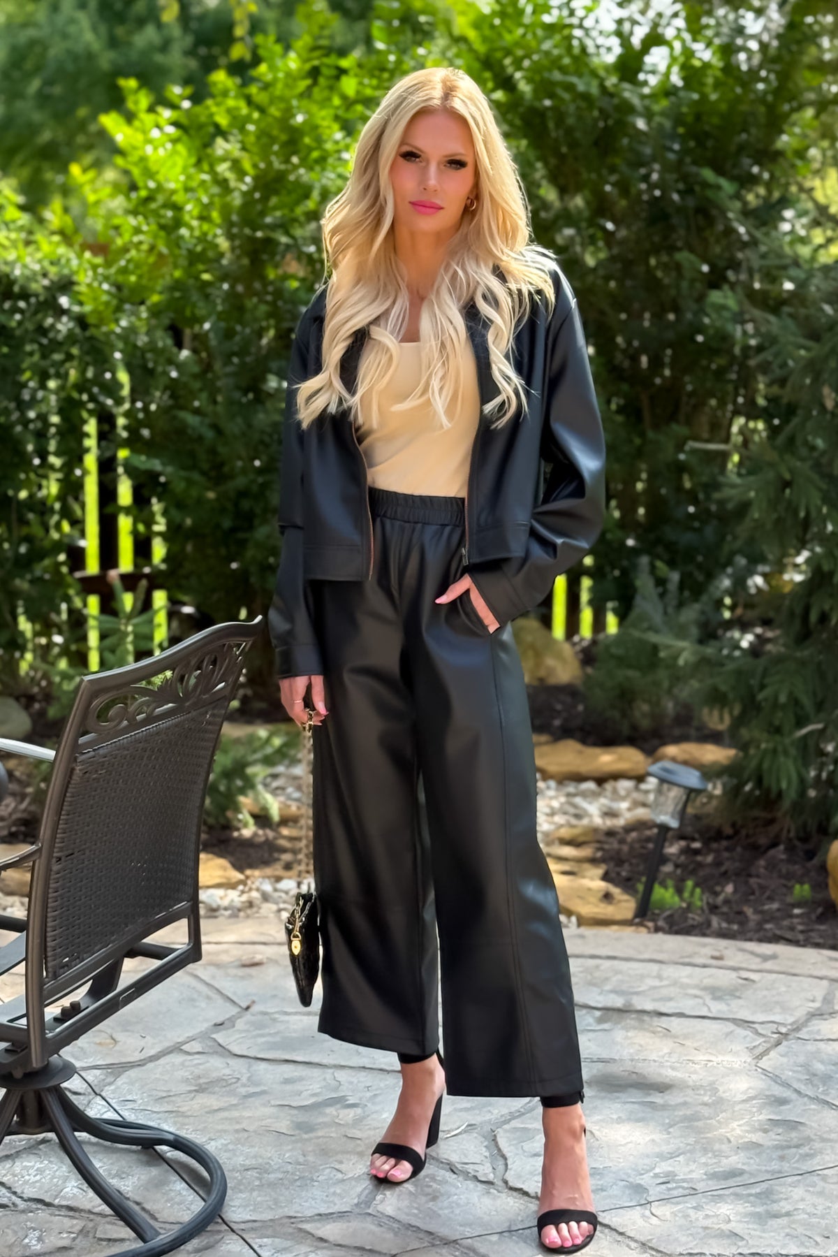 Jezebel Leather Pants : Black