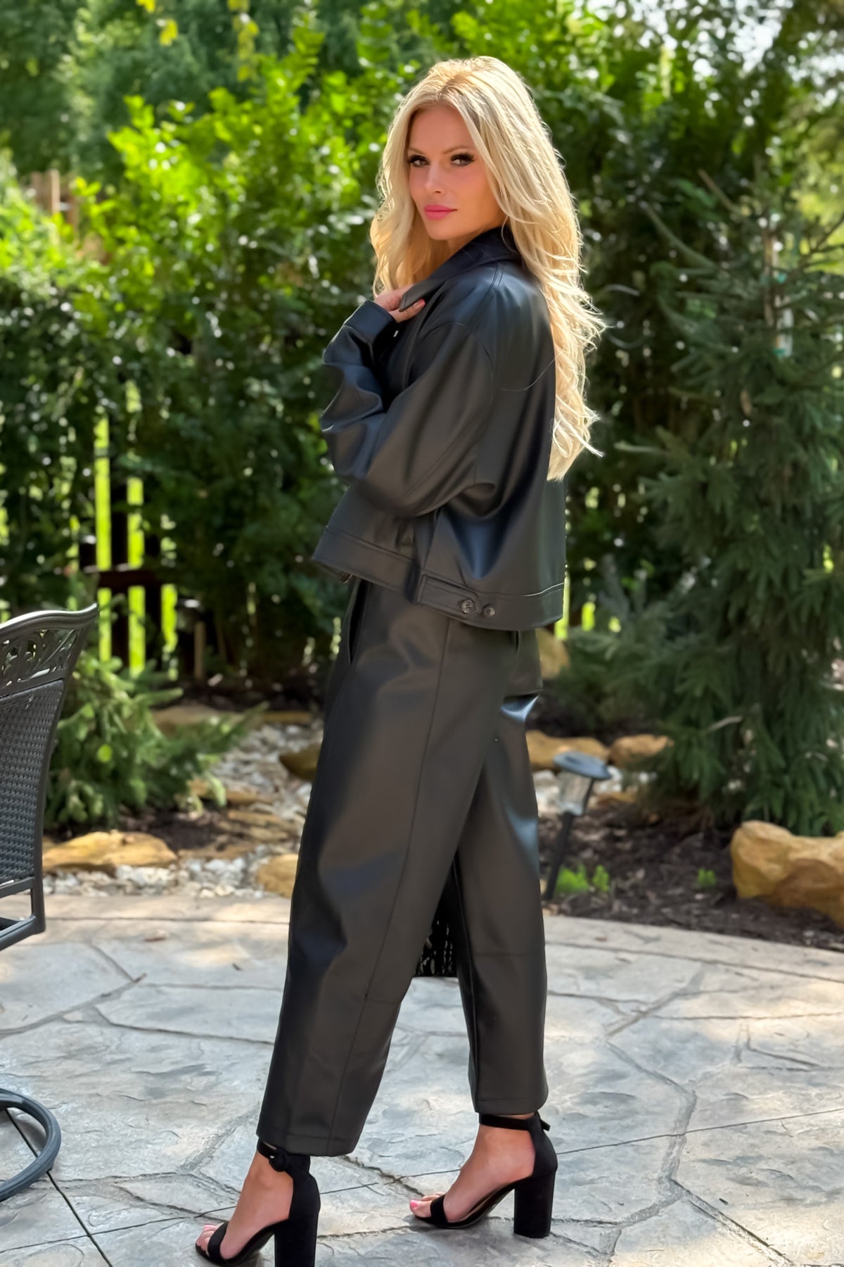 Jezebel Leather Pants : Black