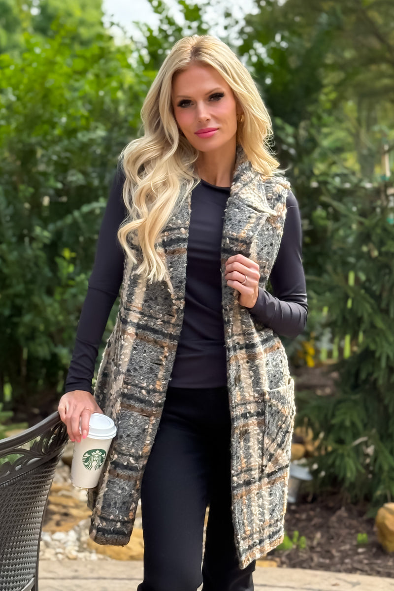 Tribal Brioni Vest : Sandstone