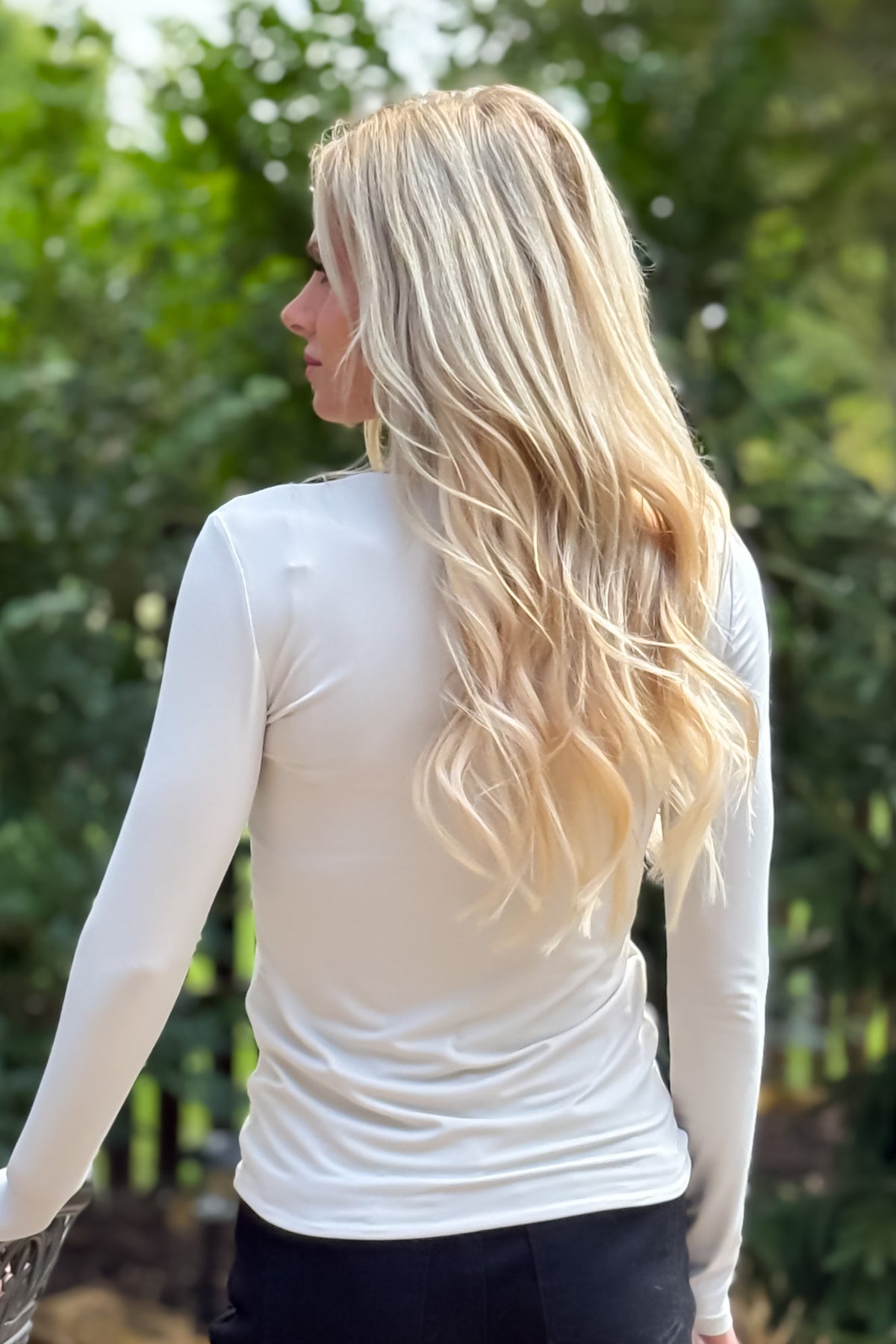 Charlie B Norine Long Sleeve Top : Cream