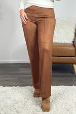 Liverpool Pearl Pull On Flare Pant : Cognac Brown