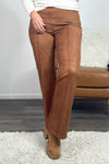 Liverpool Pearl Pull On Flare Pant : Cognac Brown