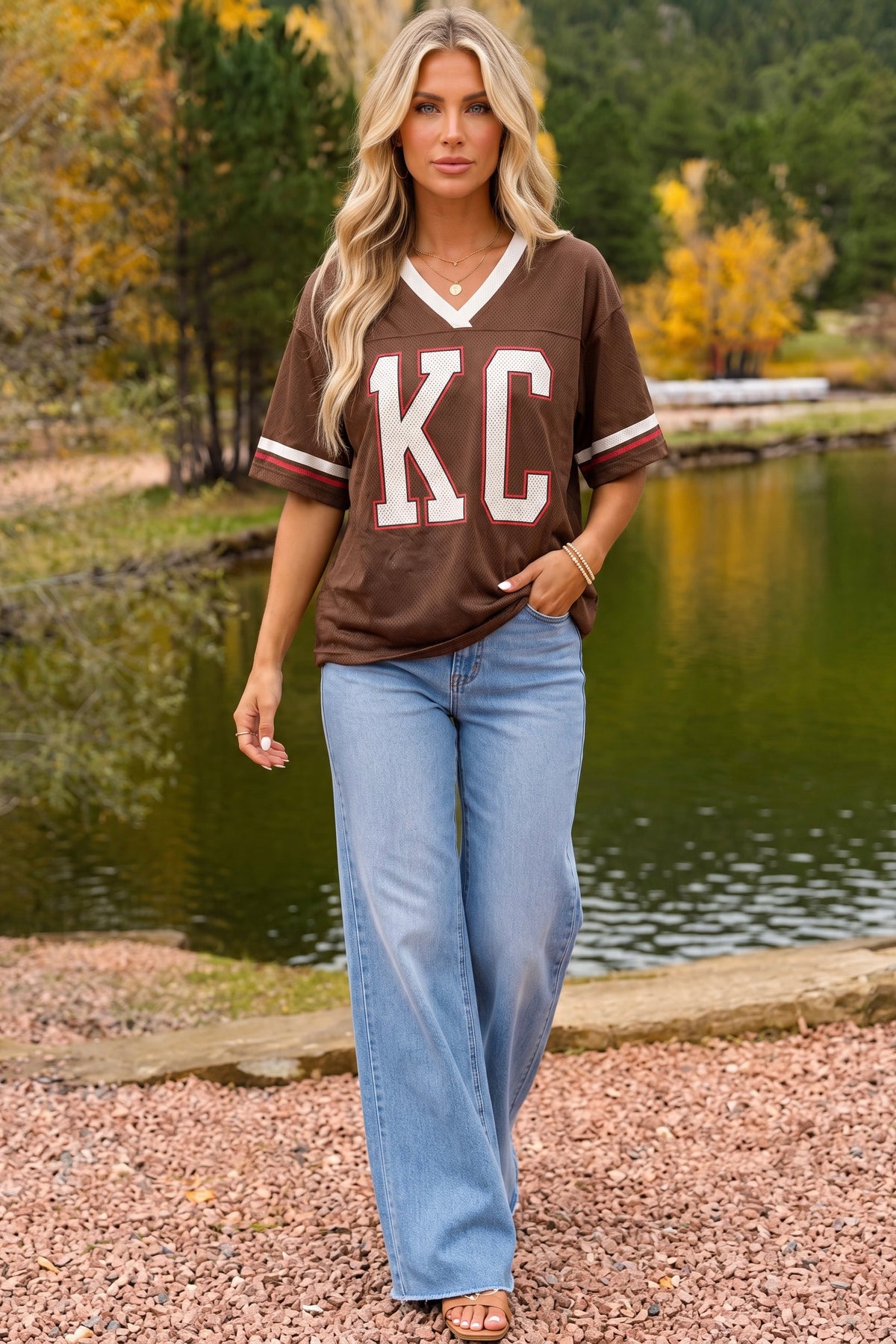 1KC Jersey : Brown/Ivory