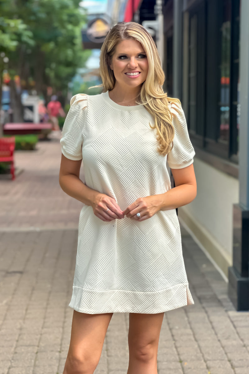 Alexi Pocketed Dress : Ivory