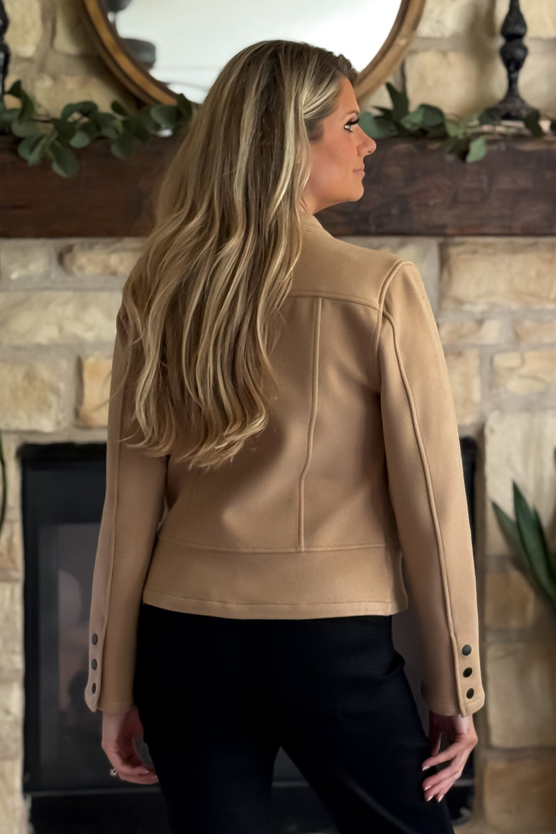 Liverpool Maisie Biker Jacket : Camel