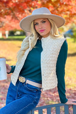 Copper Mountain Quilted Puff Vest - Ivory