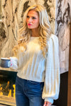 Dessert by the Fire Sweater : Ivory