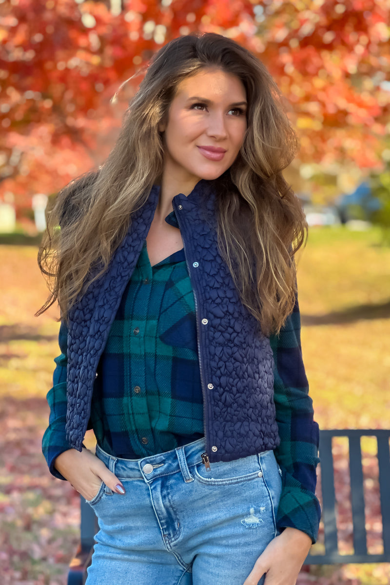 Copper Mountain Quilted Puff Vest - Navy