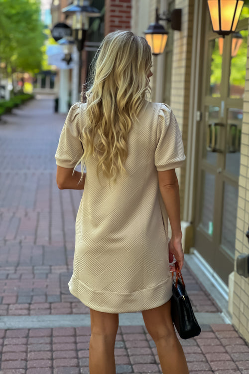 Alexi Pocketed Dress : Light Taupe