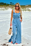 Brixley Washed Tencel Jumpsuit : Denim Blue