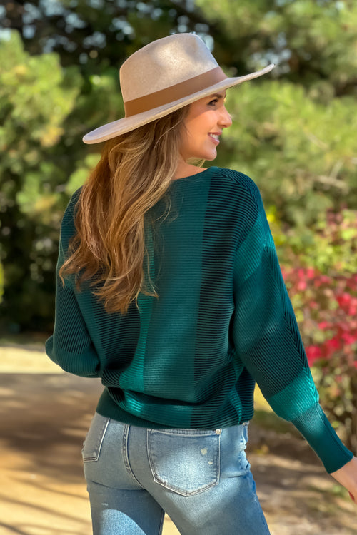 Liverpool Shannnon Boat Neck Dolman Sweater : Green