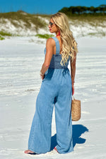 Brixley Washed Tencel Jumpsuit : Denim Blue