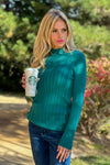 Liverpool Aberdeen Soft Mock Neck Sweater : Green