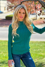 Liverpool Aberdeen Soft Mock Neck Sweater : Green