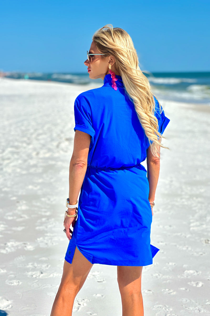 Tribal Sport Hartley Zip Polo Dress : Riviera